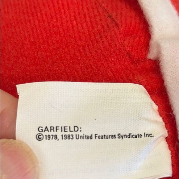 RARE Vintage Garfield Santa 1983 McDonalds Christmas Plush Stuffy 8”With Tags - Picture 8 of 9